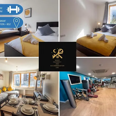 Appartement Stylish 2Br Flat - Free Gym - Contractors à Bristol Extérieur photo