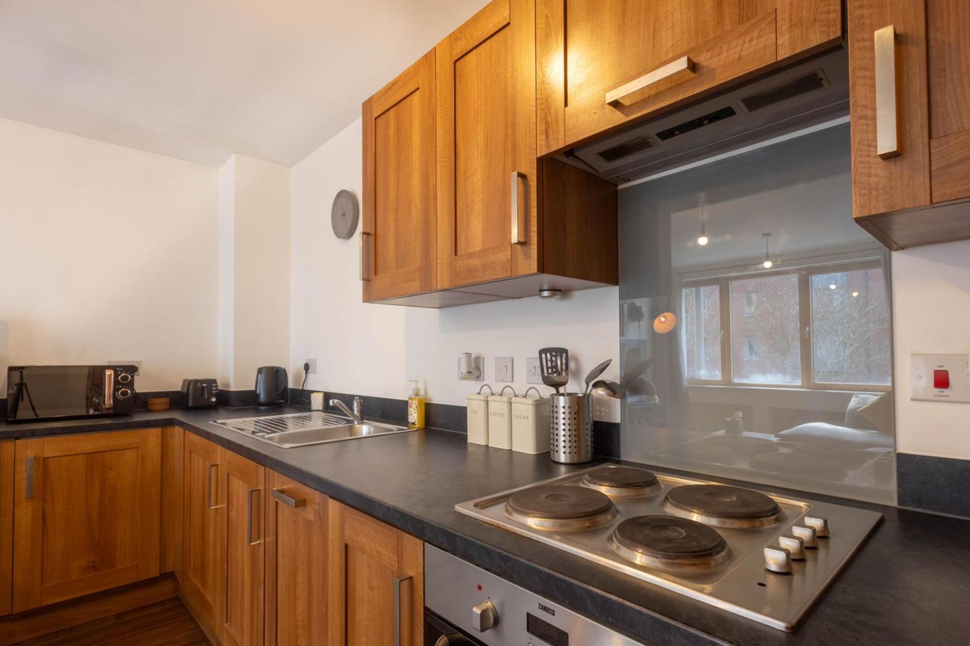 Apartment Stylish 2br Flat - Free Gym - Contractors *